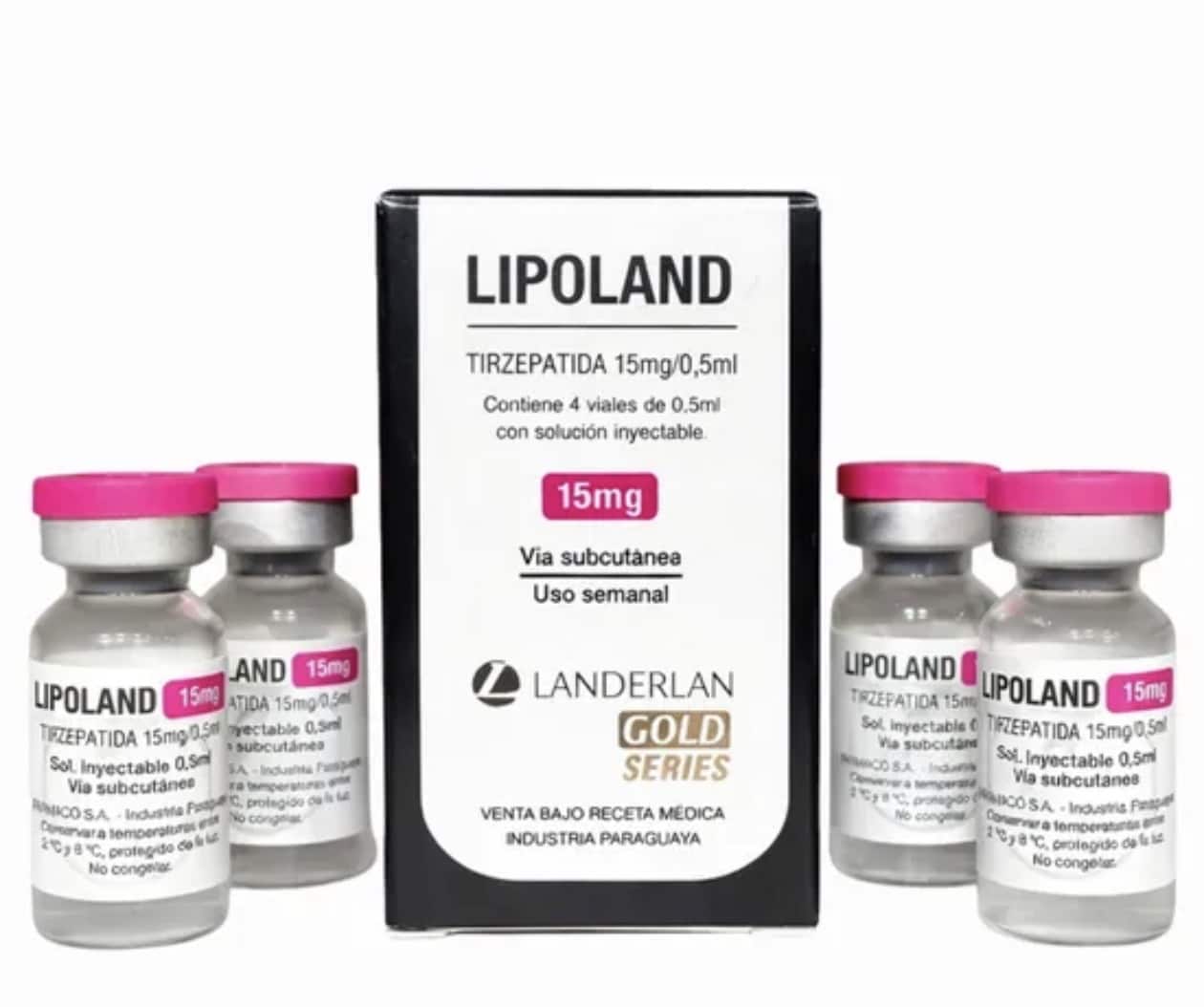 LIPOLAND Tirzepatida (Mounjaro) 15mg LanderGold