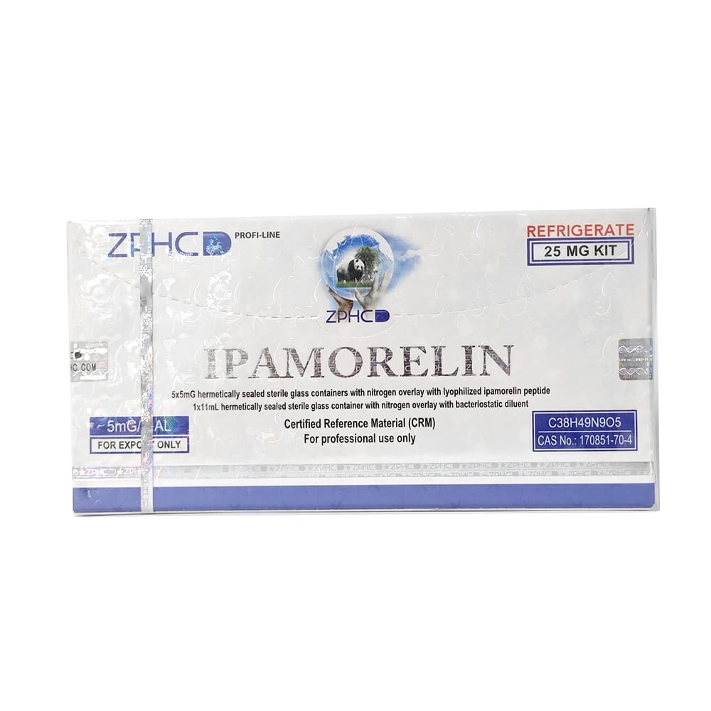 Ipamorelin 25mg (5mg x 5 vials) ZPHC